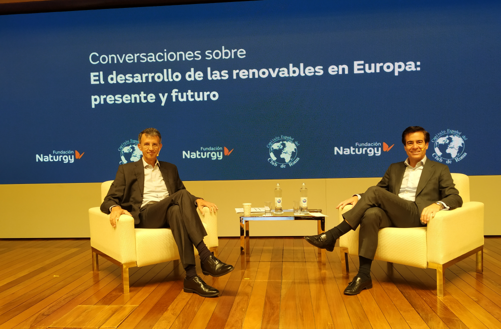 Diego Pavía, ceo de EIT Innoenergy, y Pablo Zalba, managing director del Deloitte European Policy Center.