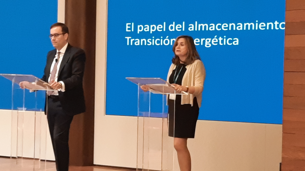 En la imagen, Oscar Barrero, socio líder del sector Energía de PwC, y Mercedes Ballesteros, directora de Energía del CIEMAT.